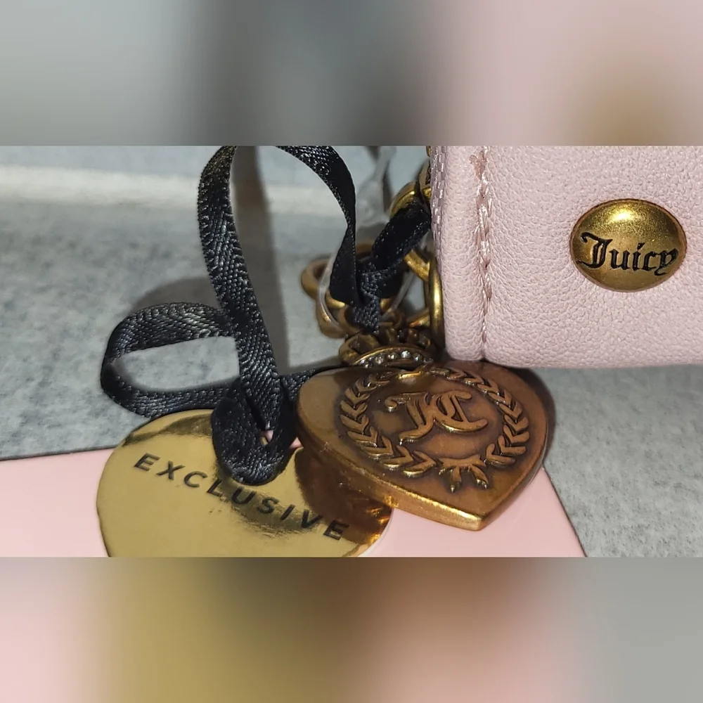 Juicy Couture Dusty Blush Pink, Romance Gusset Large Zipper Wallet - NWT